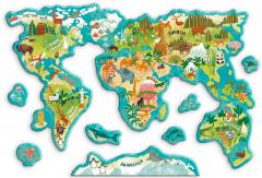 Puzzle magnetic 36 piese - Lumea Animalelor