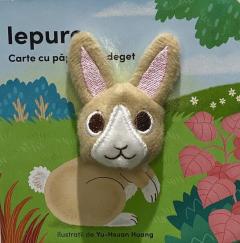 Iepure - Carte cu papusa de deget