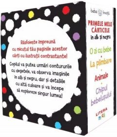 Primele mele carticele in alb si negru - Set
