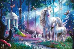 Puzzle 200 de piese - Familie de unicorni