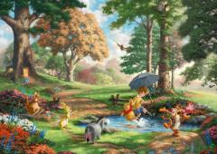 Puzzle 1000 de piese - Thomas Kinkade - Disney Winnie-the-Pooh