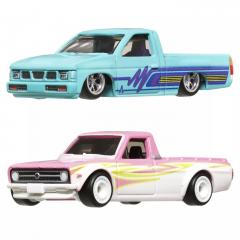 Set 2 Masini metalice - Hot Wheels - Datsun Sunny Truck (1975) si Nissan Hardbody (1993)