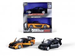 Set 2 Masini Metalice - Fast & Furious Legacy Series - Honda Civic EJ 1 si Mazda Rx-7