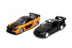 Set 2 Masini Metalice - Fast & Furious Legacy Series - Honda Civic EJ 1 si Mazda Rx-7