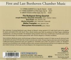 Beethoven: String Quintet, Piano Quartet, Great Fugue