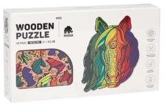 Puzzle din lemn - Horses, 140 piese