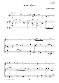 Mici piese romanesti pentru vioara cu acompaniament de pian - Caietul III