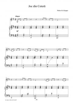 Mici piese romanesti pentru vioara cu acompaniament de pian - Caietul III