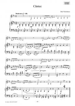 Mici piese romanesti pentru vioara cu acompaniament de pian - Caietul II