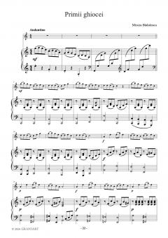 Mici piese romanesti pentru vioara cu acompaniament de pian - Caietul II