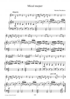 Mici piese romanesti pentru vioara cu acompaniament de pian - Caietul II
