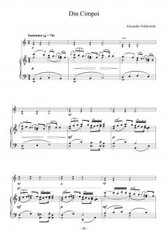 Mici piese romanesti pentru vioara cu acompaniament de pian - Caietul I