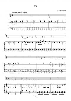 Mici piese romanesti pentru vioara cu acompaniament de pian - Caietul I