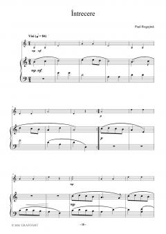 Mici piese romanesti pentru vioara cu acompaniament de pian - Caietul I