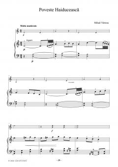 Mici piese romanesti pentru vioara cu acompaniament de pian - Caietul I