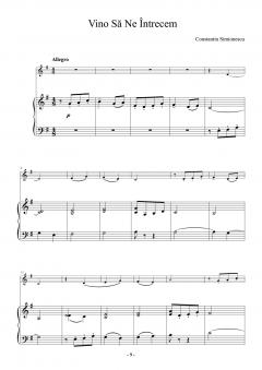 Mici piese romanesti pentru vioara cu acompaniament de pian - Caietul IV