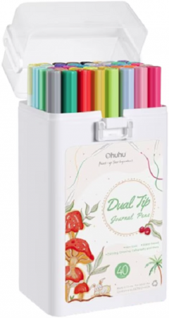Set 40 markere - Ohuhu Dual Tips