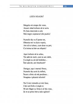 In nelinistea singuratatii