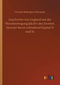 Coperta cărții Geschichte von England seit der Thronbesteigung Jakob's des Zweiten. Neunter Band