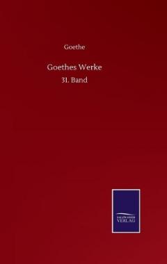 Coperta cărții Goethes Werke