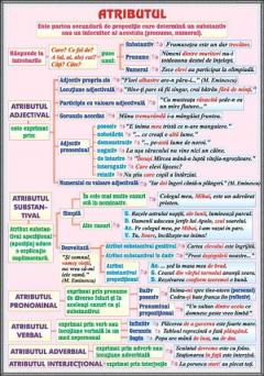 Plansa - Adjectivul (1) / Atributul