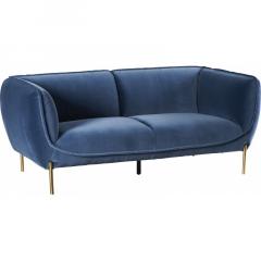 Canapea 2 locuri - Nirvana - Bleu Petrole