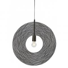 Lampa suspendata- Disque Patine Nickel Noire
