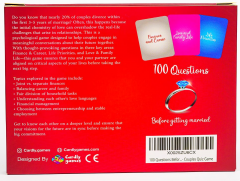 Joc de carti pentru cupluri - 100 Questions Before Marriage