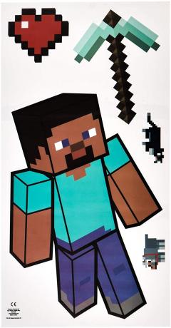 Set 20 stickere perete - Minecraft - Decals
