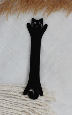 Semn de carte - Pisica castravete negru