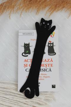Semn de carte - Pisica castravete negru