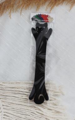 Semn de carte - Pisica castravete negru