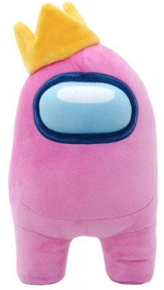 Jucarie de plus - Among Us: Pink Crewmate (with Crown)