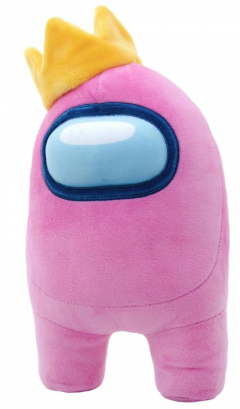 Jucarie de plus - Among Us: Pink Crewmate (with Crown)