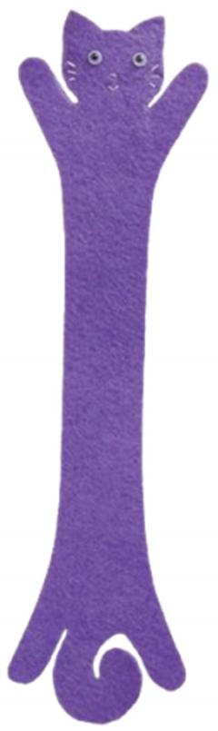 Semn de carte - Pisica castravete mov