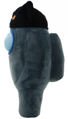 Jucarie de plus - Among Us: Black Crewmate (with Cat Head Hat)