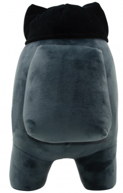 Jucarie de plus - Among Us: Black Crewmate (with Cat Head Hat)