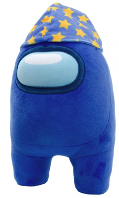 Jucarie de plus - Among Us: Blue Crewmate (with Wizard Hat)