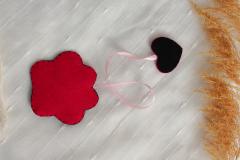 Semn de carte - Labuta de pisica cu iubire - Negru