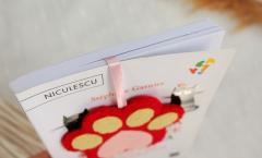 Semn de carte - Labuta de pisica cu iubire - Rosu