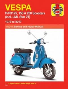 Coperta cărții Vespa P/PX125, 150 & 200 Scooters (incl. LML Star 2T) (78-17)