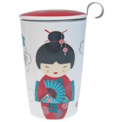 Cana de voiaj cu infuzor - Little Gheisa Red