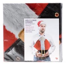 Servetel cu butoniera - Holy X-Mas Donkey