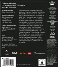 Brahms / Schoenberg / Beethoven - 2013 Lucerne Festival (Blu-ray)