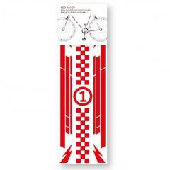 Abtibilduri reflectorizante pentru bicicleta - Curse rosii