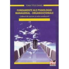 Fundamente ale psihologiei managerial organizationale