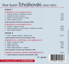 Tchaikovski: Symphonies Nos. 4, 5 et 6, Francesca da Rimini