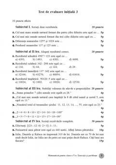 Matematica. Exercitii si probleme pentru clasa a V-a