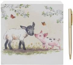 Post-it cu pix inclus - Lamb & Piglet Memo Pad
