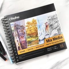 Caiet de schite - Ohuhu Mix Media Pad (22.5 x 21cm)